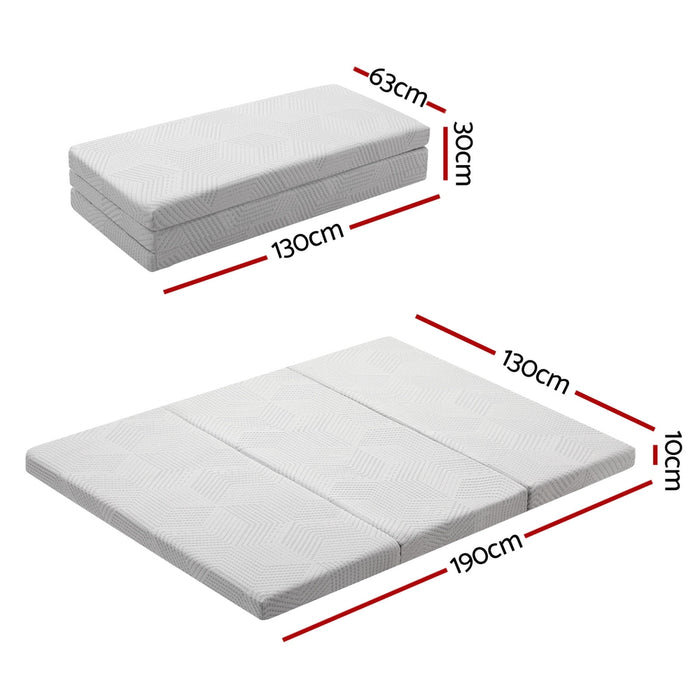 3-Foldable Mattress Giselle Folding Foam Double