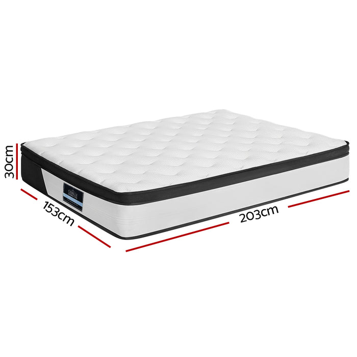 Giselle Bedding 30cm Mattress Euro Top Queen