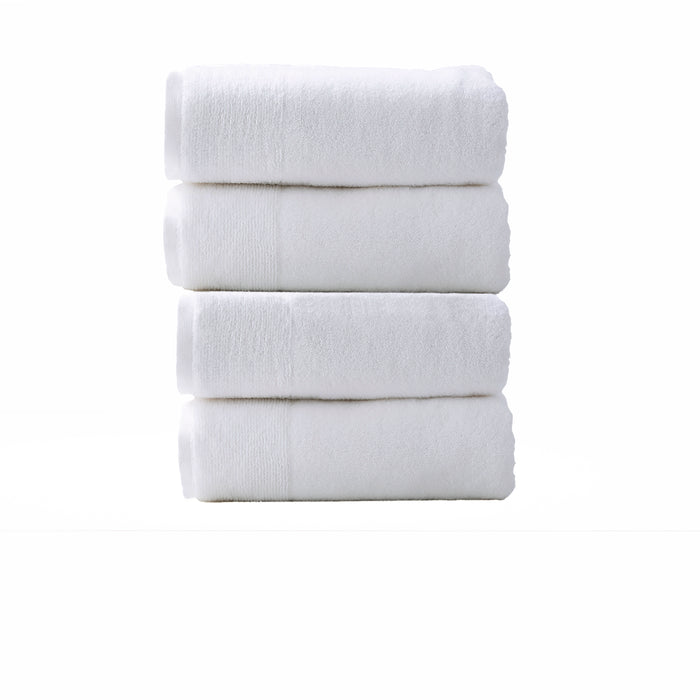 Aireys 650 GSM Zero Twist 4 Piece Snow Bath Towel by Renee Taylor