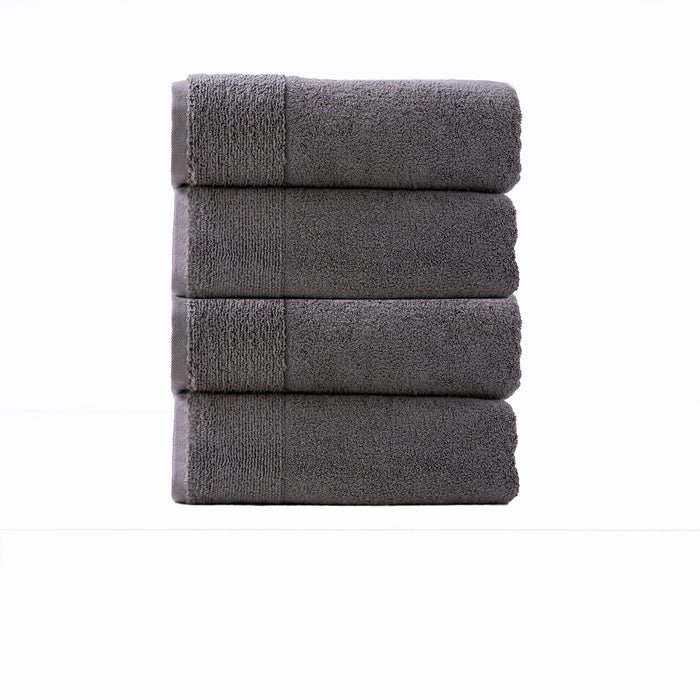 Aireys 650 GSM Zero Twist 4 Piece Nickel Bath Towel by Renee Taylor