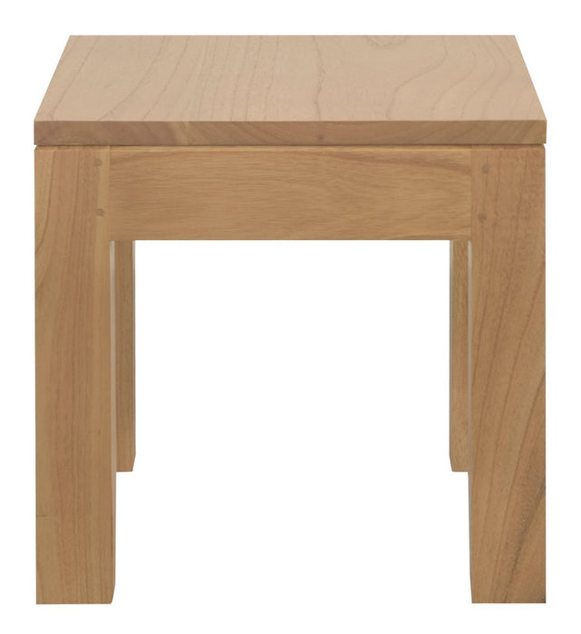 Amsterdam Solid Timber Lamp Table (Natural)