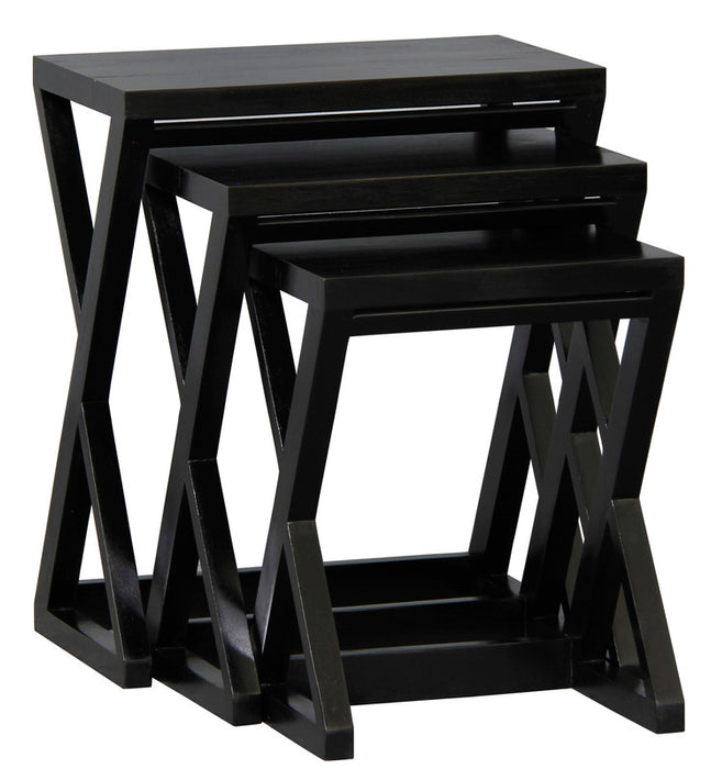 Manhattan Nest of Tables - Set of 3 (Black)