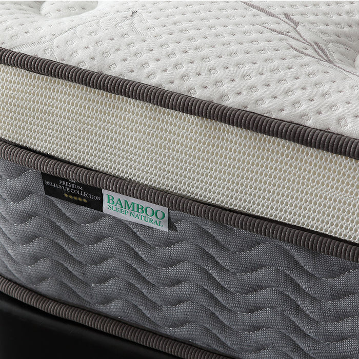 KINGSTON SLUMBER 31cm King Single Mattress Medium Firm Euro Top