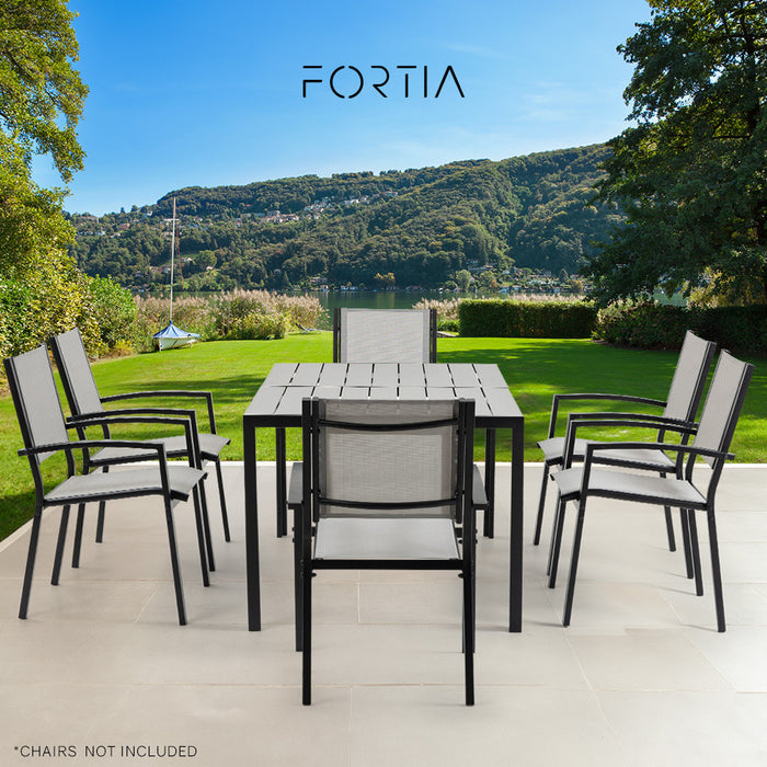 FORTIA 150x90cm Outdoor Dining Table, Rectangular, Furniture for Outside