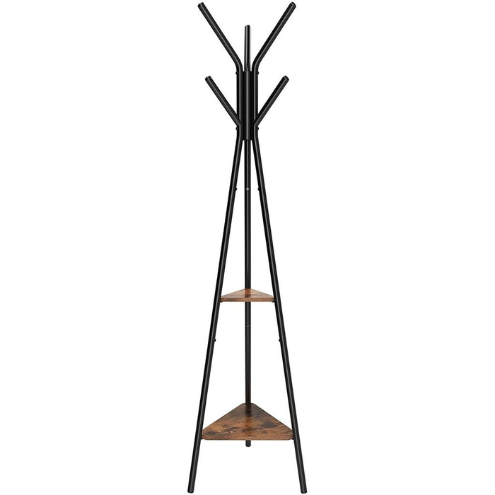 VASAGLE Vintage Coat Rack Stand Black