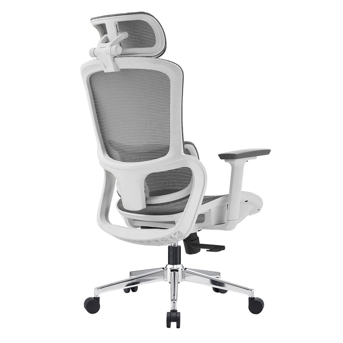 Elena High Back Full Mesh Ergonomic Office Chair In Grey