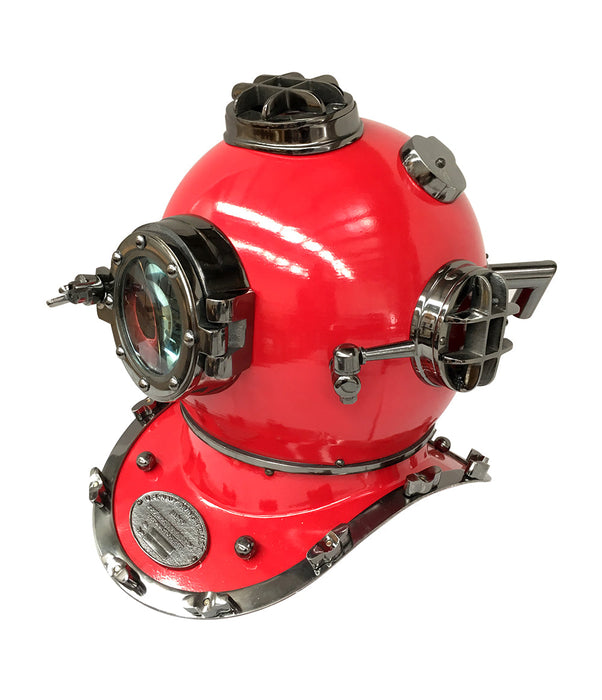 US Navy Mark V Diving Helmet – Red