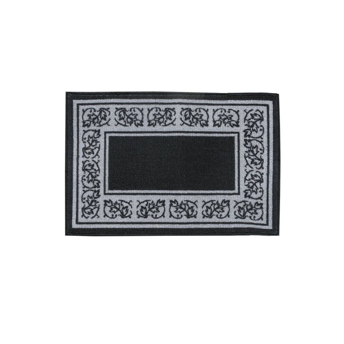 Newton Rubber Backed Non Slip Bath Mat 40 x 60cm Black