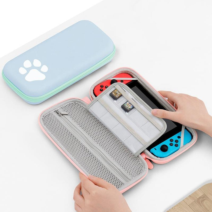 Switch Console Storage Bag With Cat Paw Design