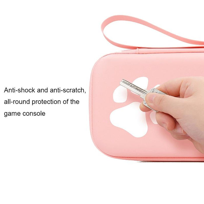 Switch Console Storage Bag With Cat Paw Design