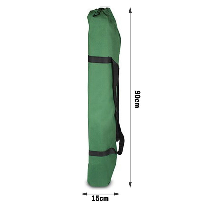 Camping Bed Folding Stretcher Light Weight w/ Carry Bag Camp Portable - green