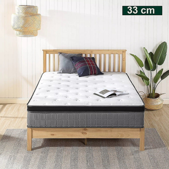 Mattress Single Euro Top Pocket Spring Motion Isolation CertiPUR-US Certified