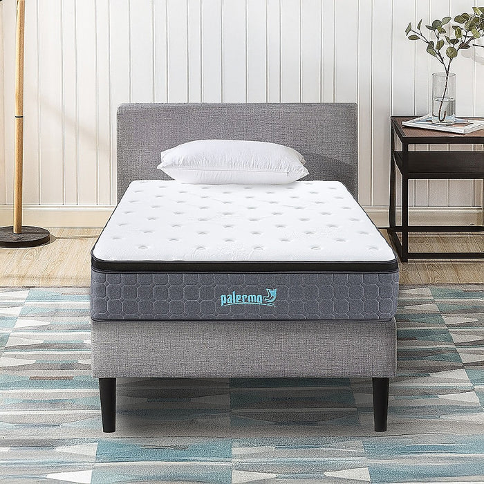 Mattress King Single Euro Top Pocket Spring Motion Isolation CertiPUR-US Certified