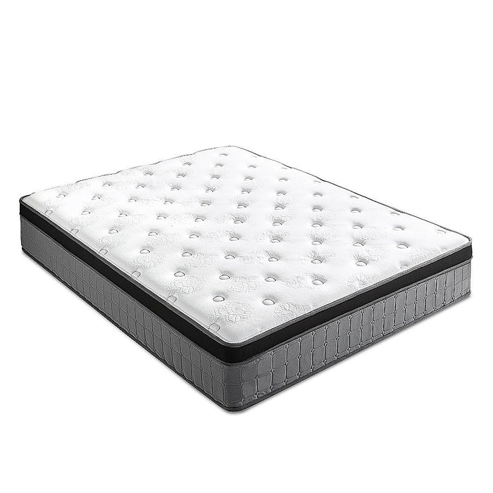 Mattress King Euro Top Pocket Spring Motion Isolation CertiPUR-US Certified