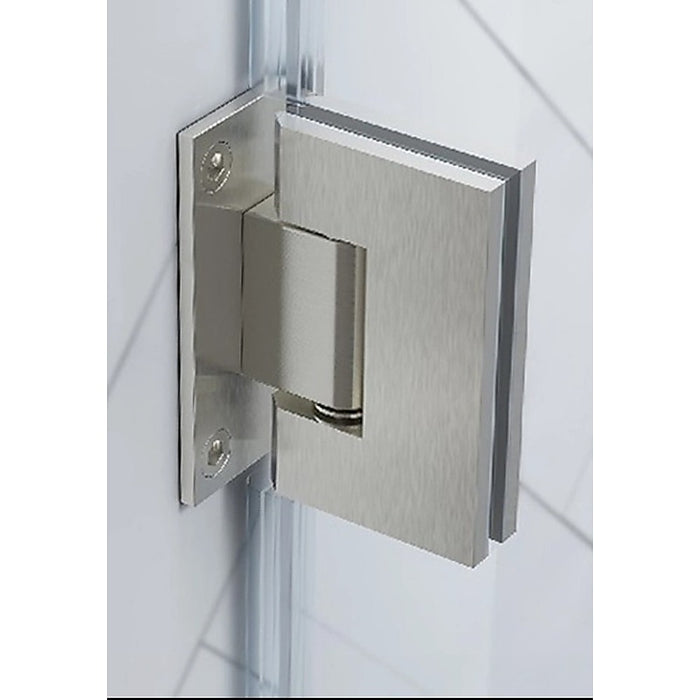 90° Stainless steel Glass Shower Door L-Hinge in Black