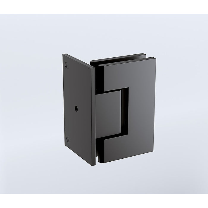 90° Stainless steel Glass Shower Door L-Hinge in Black