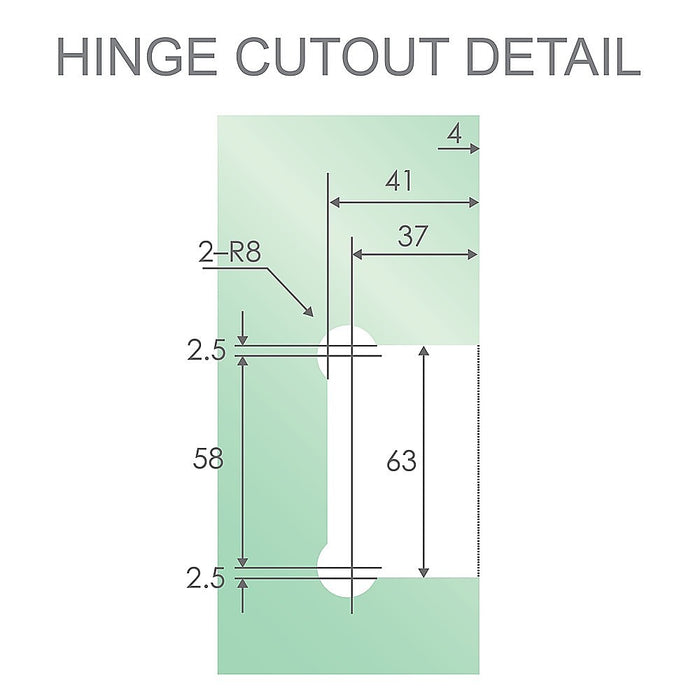 90° Stainless steel Glass Shower Door L-Hinge in Gold