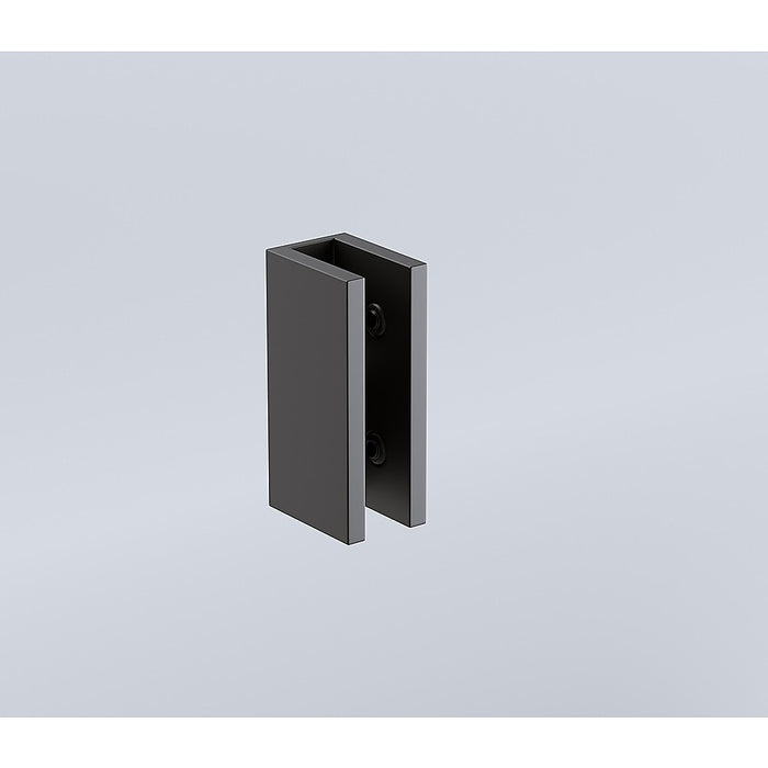 Glass-to-wall/floor Shower Screen U-bracket in Black