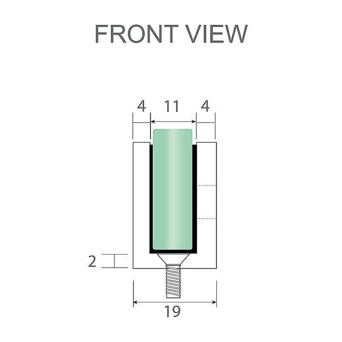 Glass-to-wall/floor Shower Screen U-bracket in Gold