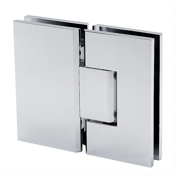 180° Brass Glass-to-Glass Shower Door Hinge in Chrome