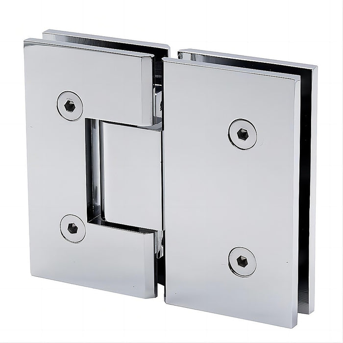 180° Stainless steel Glass-to-Glass Shower Door Hinge in Chrome