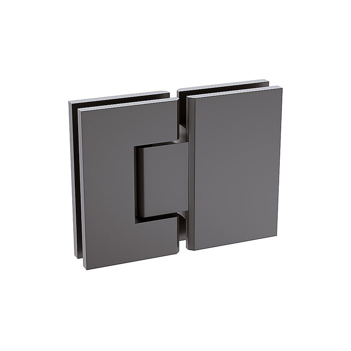 180° Stainless steel Glass-to-Glass Shower Door Hinge in Gunmetal