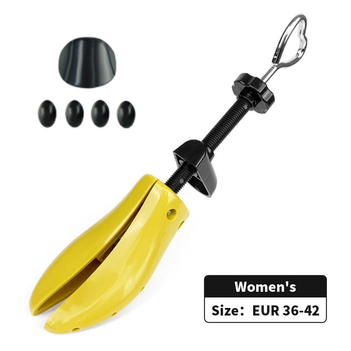 1 PCS Yellow Adjustable Shoe Stretcher for Women's Shoes, Size EUR 36-42