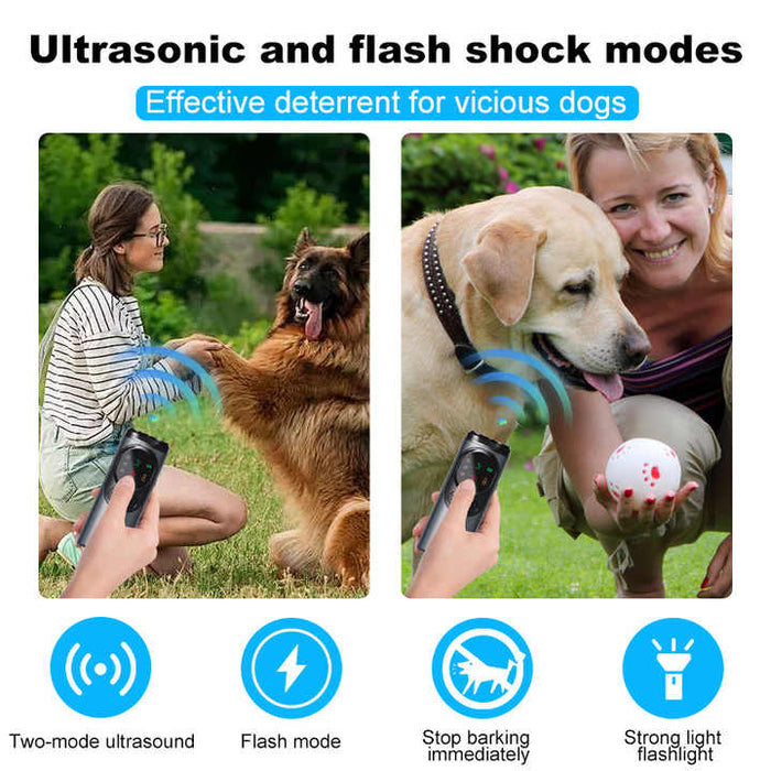 Ultrasonic Dog Repeller – High-Power, Flash Mode, Effective Outdoor Use for Controlling Aggressive Dogs