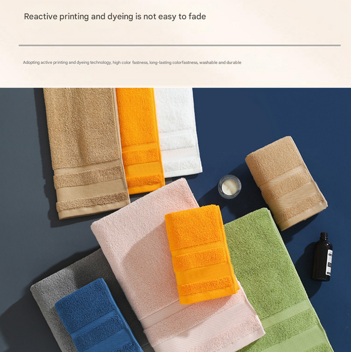 Curry Luxury 3-Piece 100% Cotton Towel Set - Bath, Hand & Face Towels