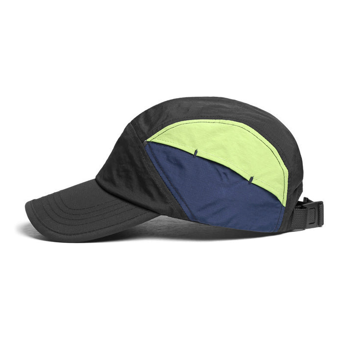 Black And Green Lightweight Sports Baseball Cap | Quick-Dry, Waterproof, Breathable | Outdoor Camping Cap