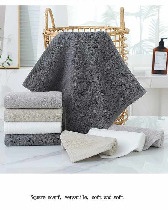 Grey Premium Cotton Towel Set - 6 Pieces, Soft & Absorbent Bath Towels for Adults