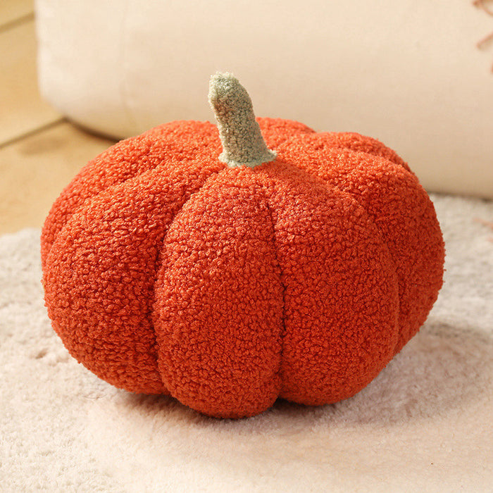 Red 2-PCS 30cm Creative Plush Pumpkin Pillow for Sofa, Window Seat & Living Room Decoration