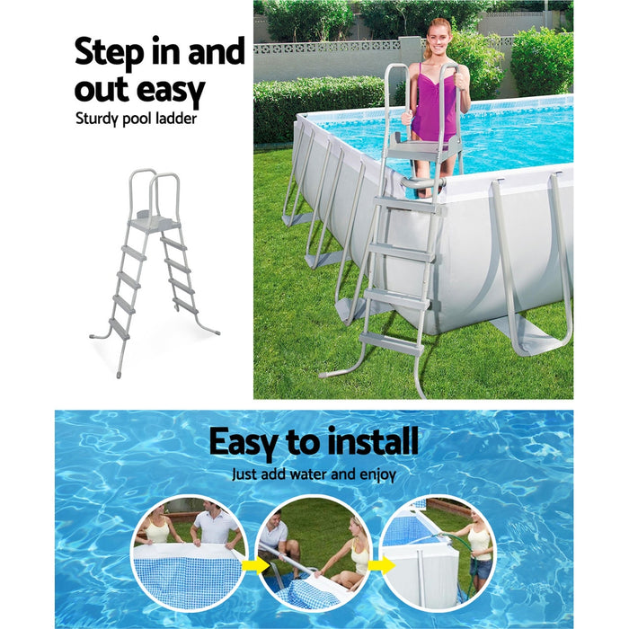 Bestway Above Ground Swimming Pool Power Steel™ Rectangular Frame Pools Filter