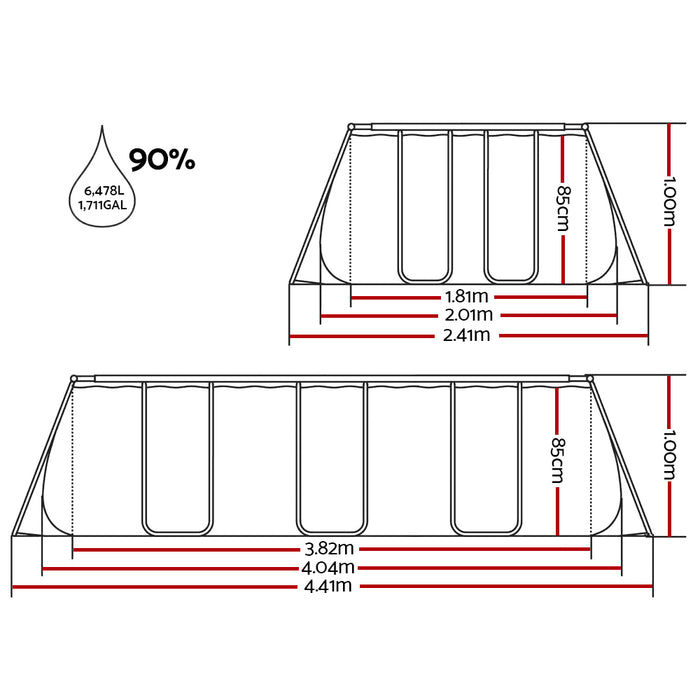 Bestway Swimming Pool Above Ground Pools Sand Filter Frame Ladder Pump Pumps 4.1M