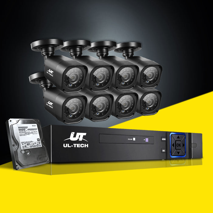 UL-tech CCTV Camera Home Security System 8CH DVR 1080P 1TB Hard Drive Outdoor