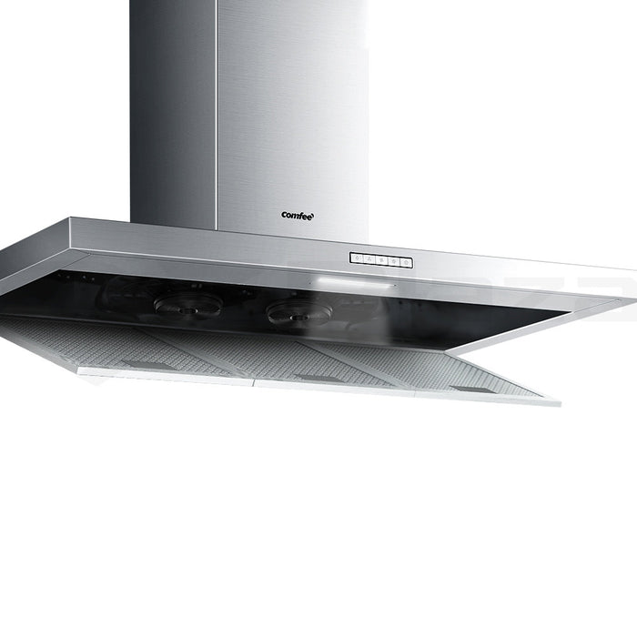 Comfee Rangehood 900mm Stainless Steel Kitchen Canopy With 2 PCS Filter Replacement