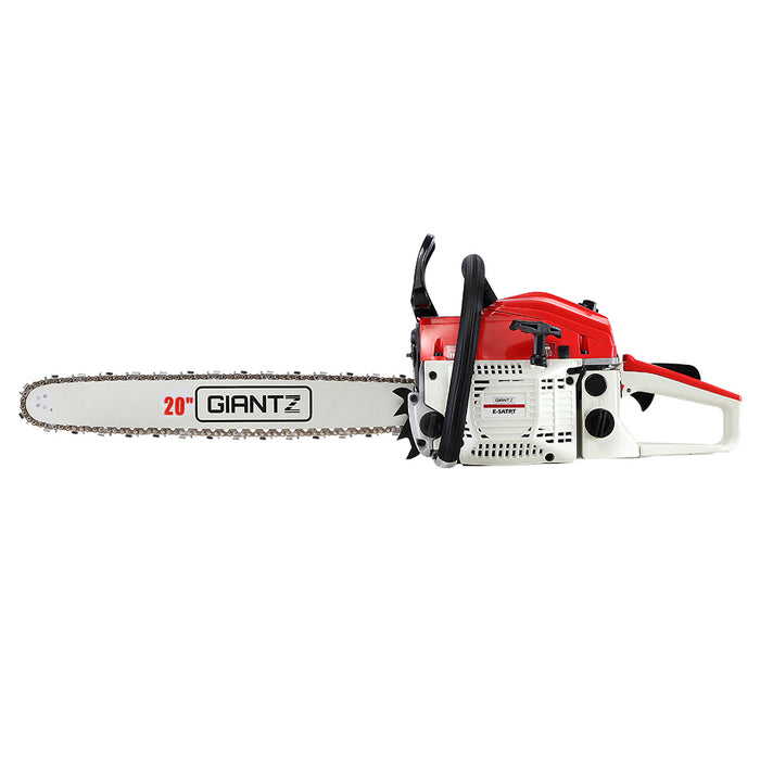 GIANTZ 52CC Petrol Commercial Chainsaw Chain Saw Bar E-Start Pruning