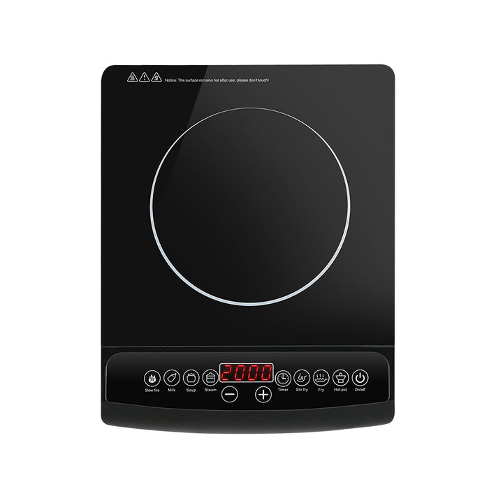 Devanti Electric Induction Cooktop Portable Ceramic Glass