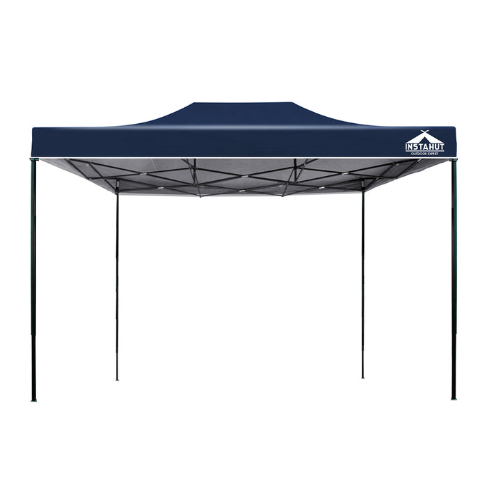 Instahut Gazebo Pop Up Marquee 3x4.5 Outdoor Tent Folding Wedding Gazebos Navy