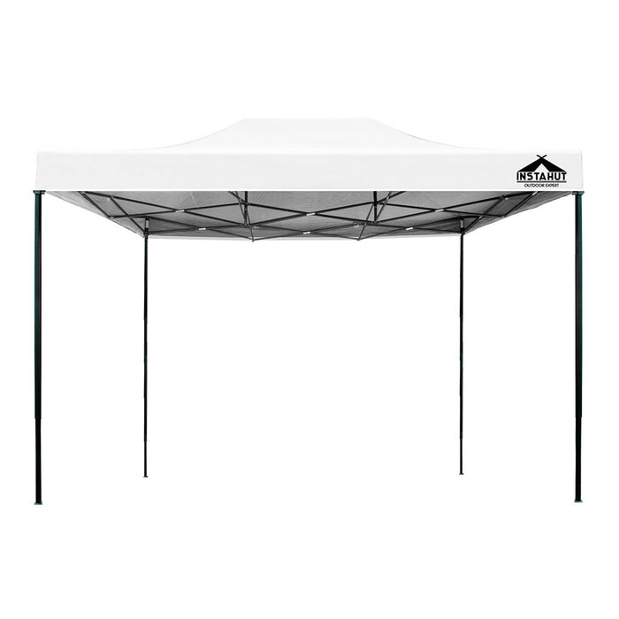 Instahut Gazebo Pop Up Marquee 3x4.5 Outdoor Tent Folding Wedding Gazebos White