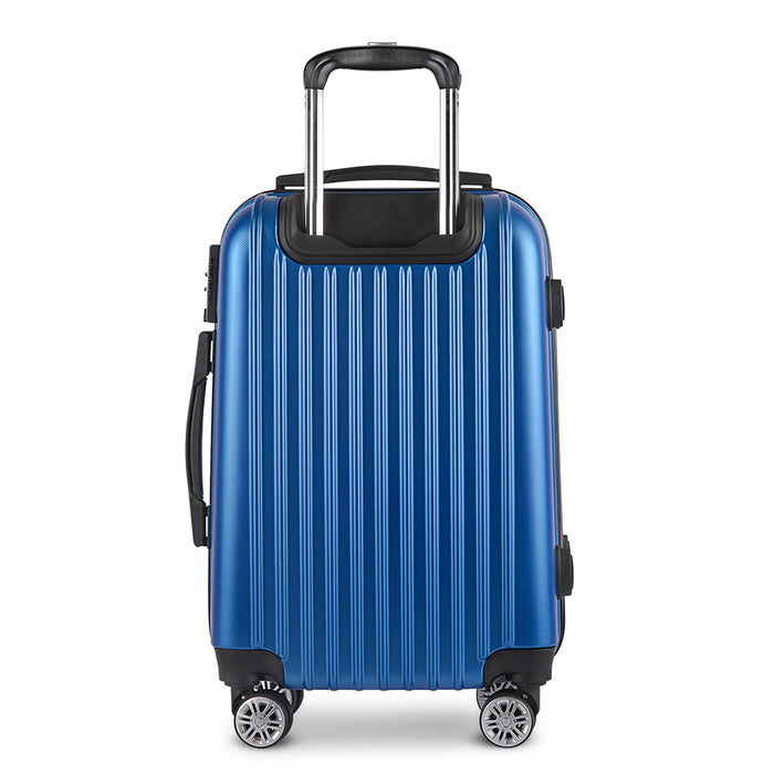 Wanderlite 28inch Lightweight Hard Suit Case Luggage Blue