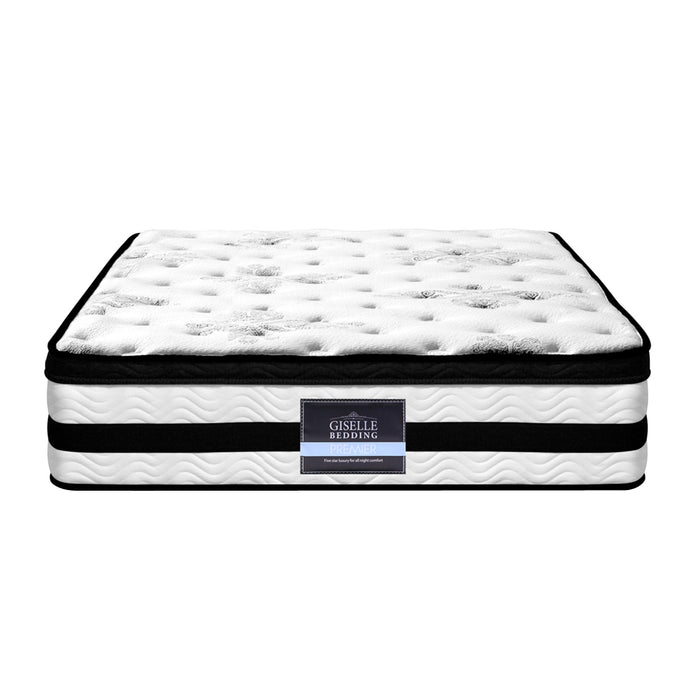 Giselle Bedding Algarve Euro Top Pocket Spring Mattress 34cm Thick King Single