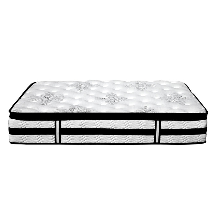 Giselle Bedding Super King Mattress Bed Euro Top Pocket Spring Firm Foam 34CM