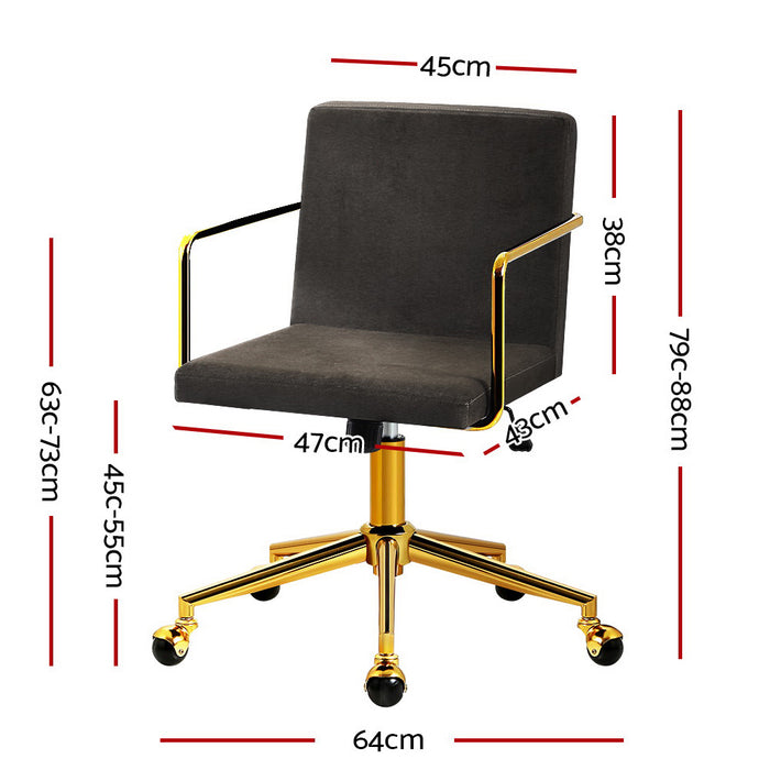 Velvet Office Chair Executive Computer Chairs Adjustable Desk Chair Armchair