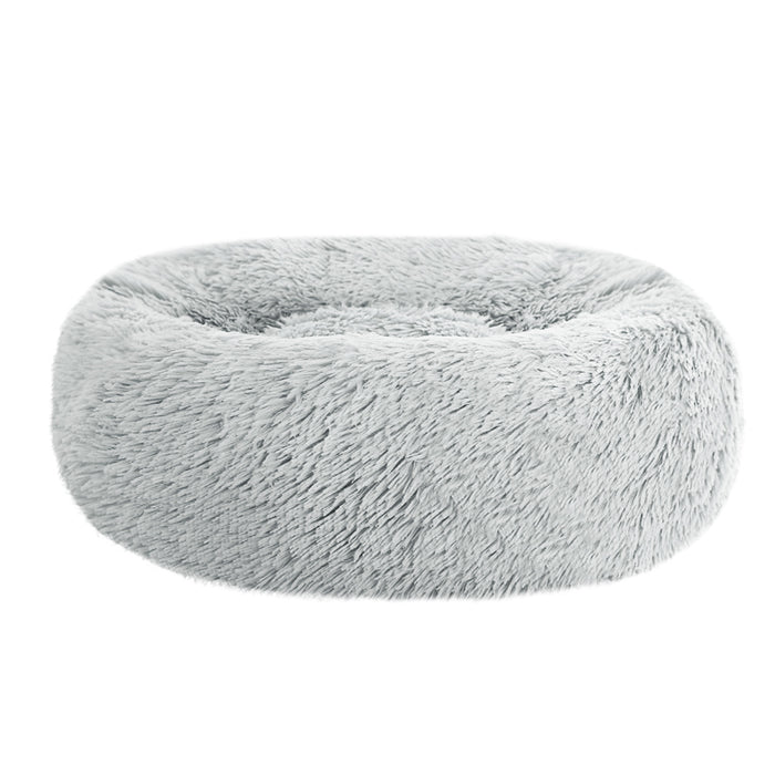 i.Pet Pet bed Dog Cat Calming Pet bed Small 60cm Light Grey Sleeping Comfy Cave Washable