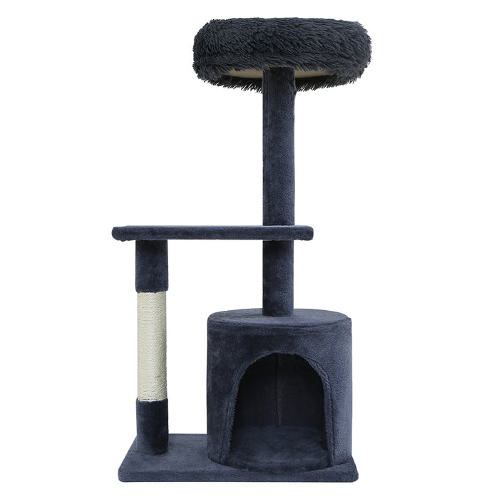 i.Pet Cat Tree Scratching Post Scratcher Tower Condo House Grey 94cm