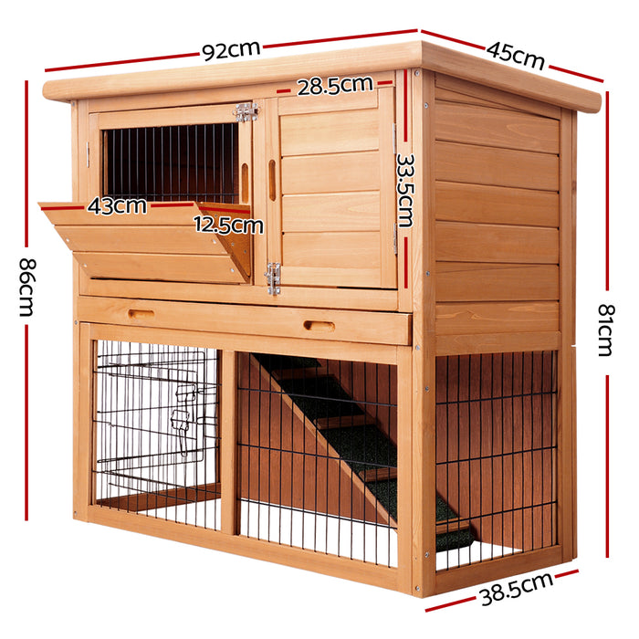 i.Pet 86cm Tall Wooden Pet Coop