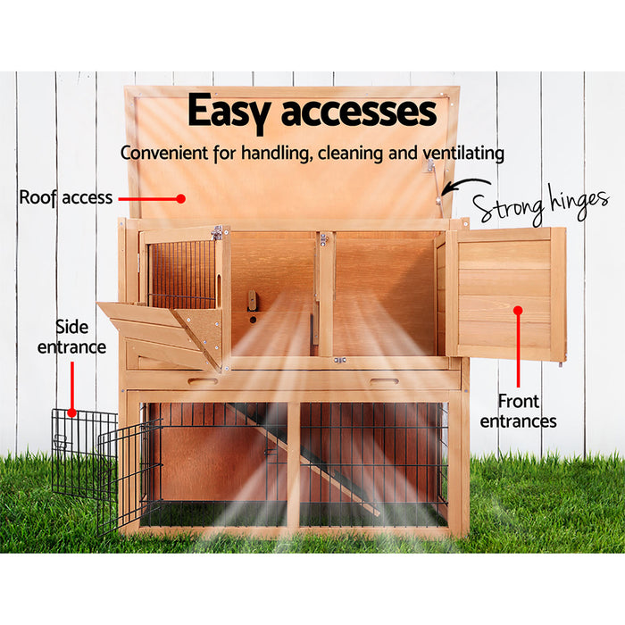 i.Pet 86cm Tall Wooden Pet Coop