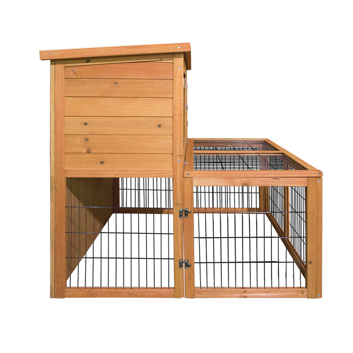 i.Pet Rabbit Hutch Wooden Pet Chicken Coop 100cm Tall