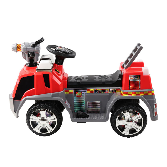 Rigo Kids Ride On Fire Truck Motorbike Motorcycle Car Red Grey